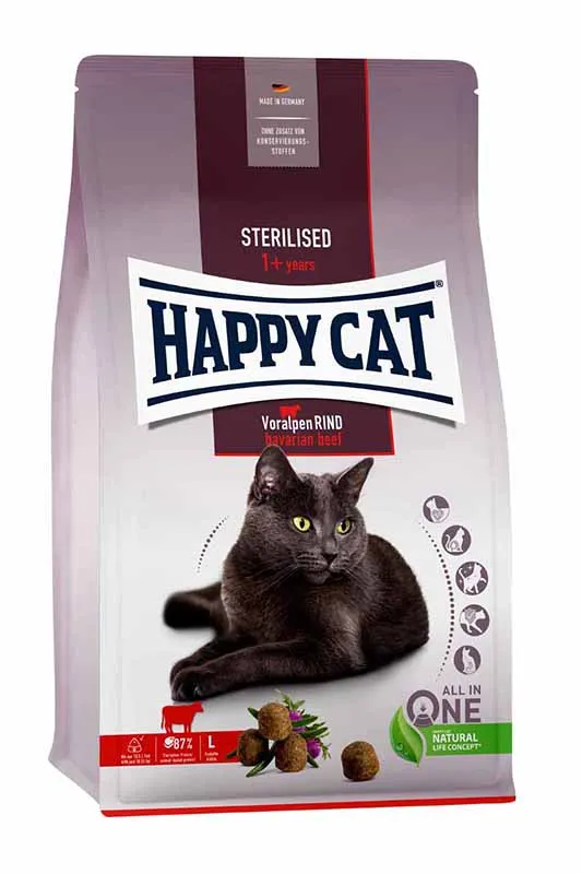 Happy Cat Sterilised Voralpen-Rind (Баварская говядина)