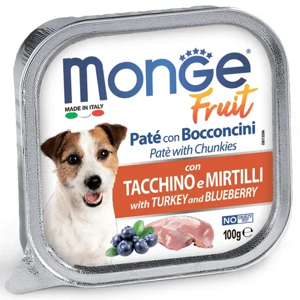 Monge Dog Fruit Pate (Индейка и черника)
