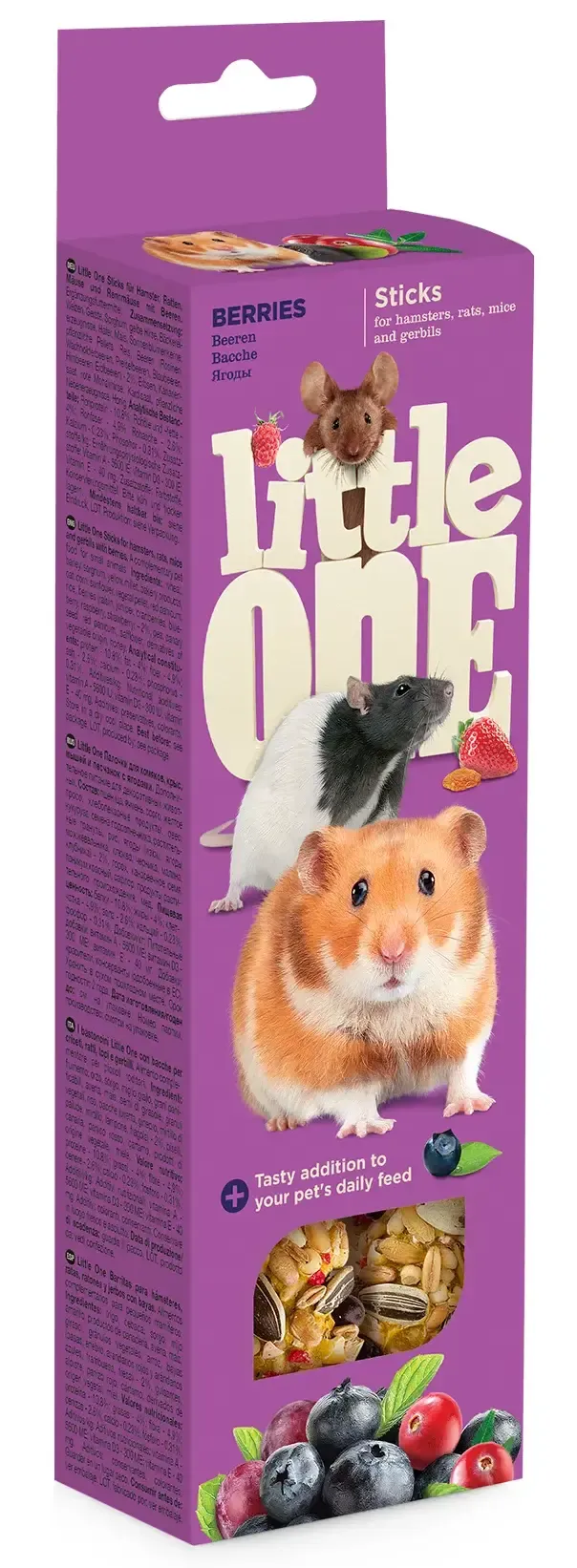 Little One Палочки для грызунов с ягодами 2х60 г