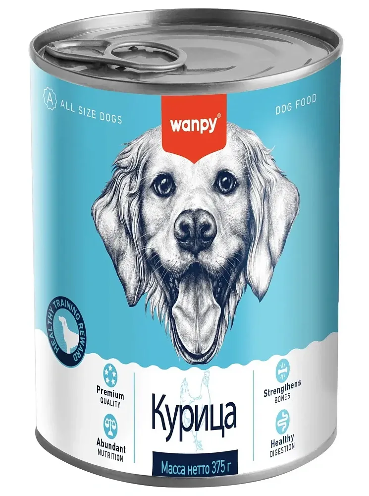 Wanpy Dog Консервы из курицы, 375 г