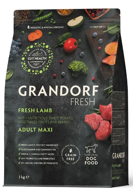  Grandorf Fresh Adult Maxi Breeds (ягнёнок с бататом)