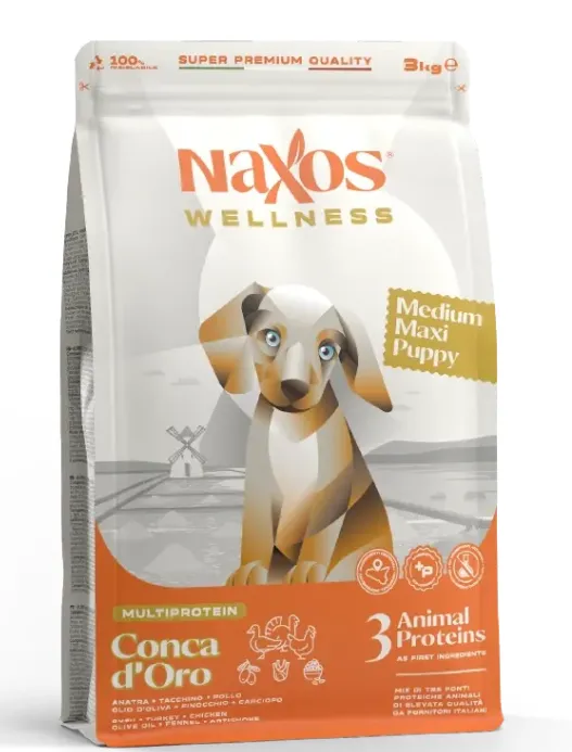Naxos Wellness Puppy Medium Maxi (Утка, курица, индейка)
