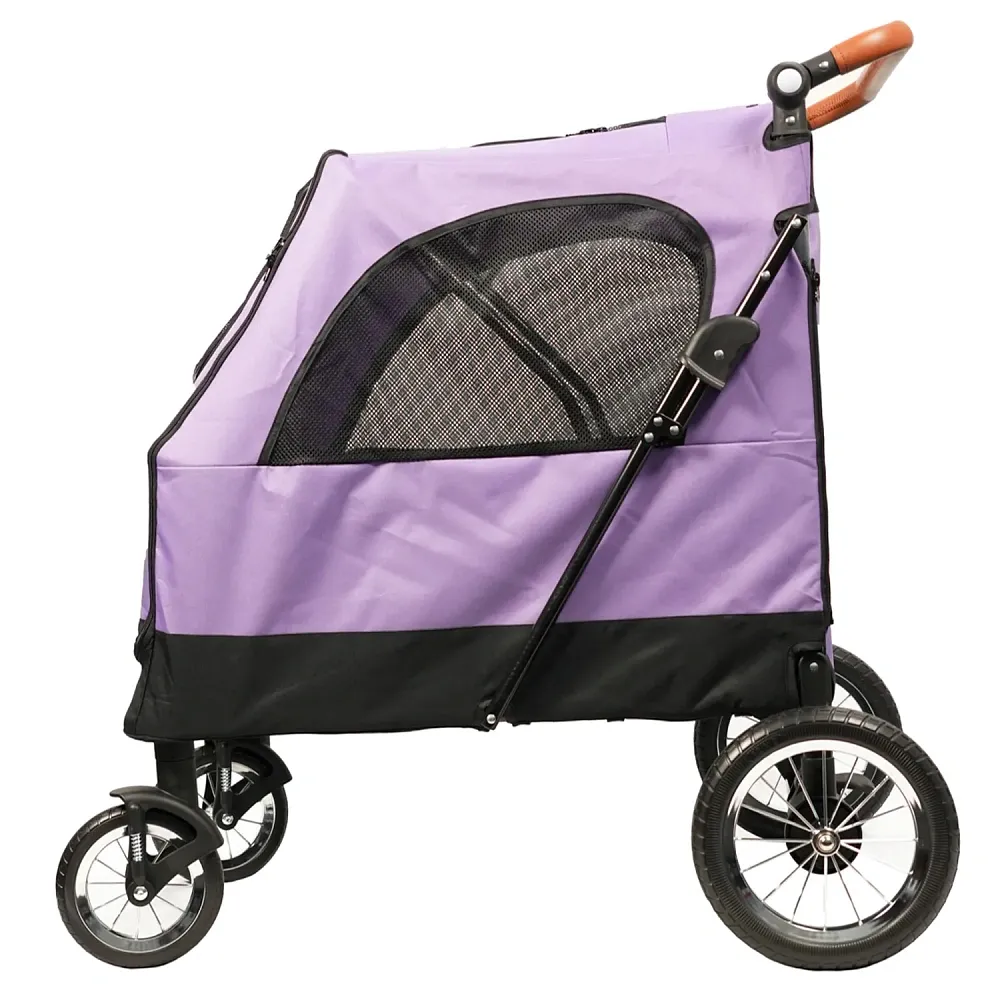 Mr.Kranch Коляска прогулочная для собак и кошек выставочная фиолетовая