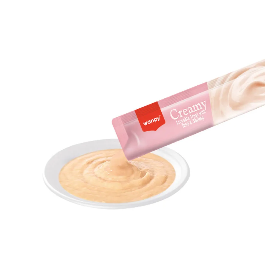 Wanpy Cat Нежное пюре из тунца и креветок