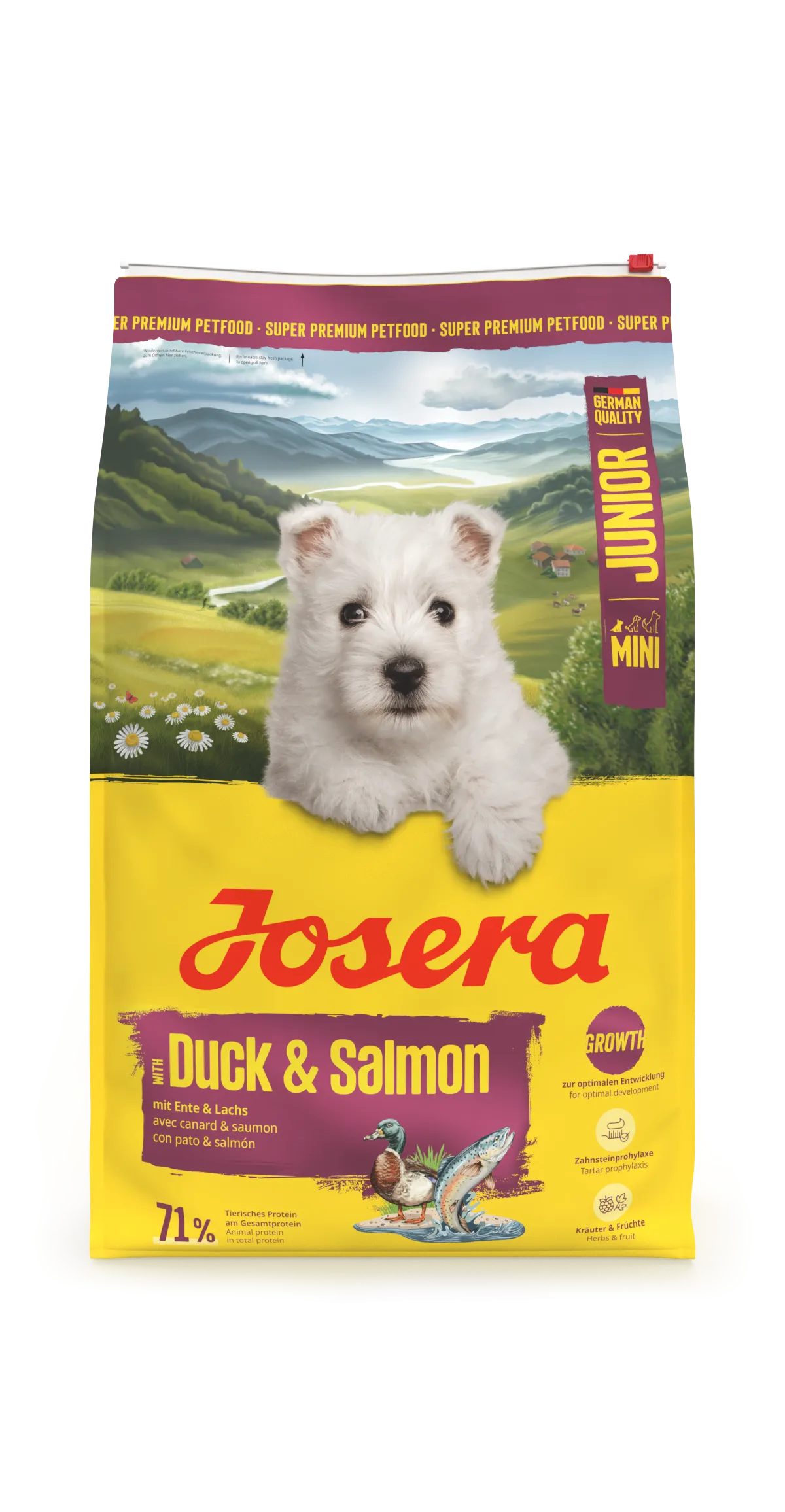 Josera Mini Junior (Утка и лосось), 900 г