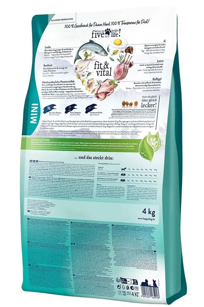 Happy Dog Mini Adult Fit & Vital (Птица)