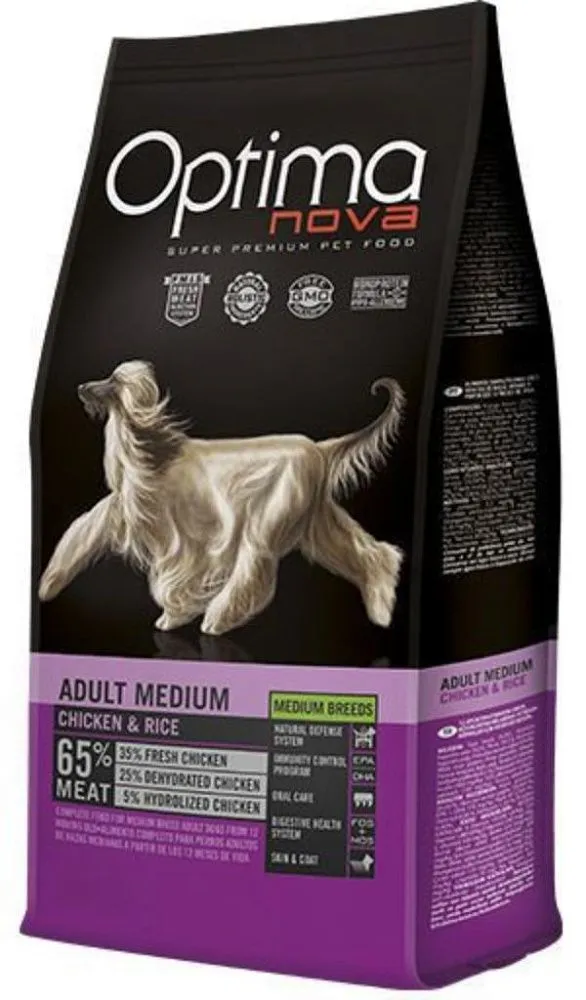 OptimaNova Adult Medium (Курица и рис)