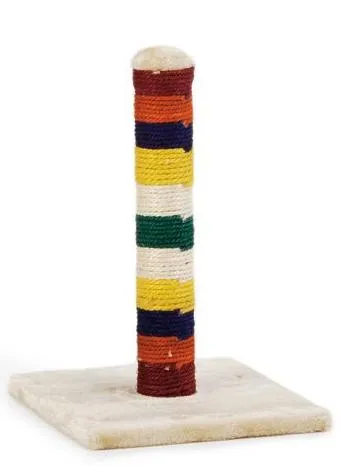 Beeztees Когтеточка-столбик Anja цветная, 30х30х45 см