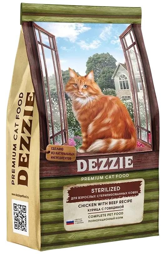 Dezzie Sterilized Cat (Курица, говядина)