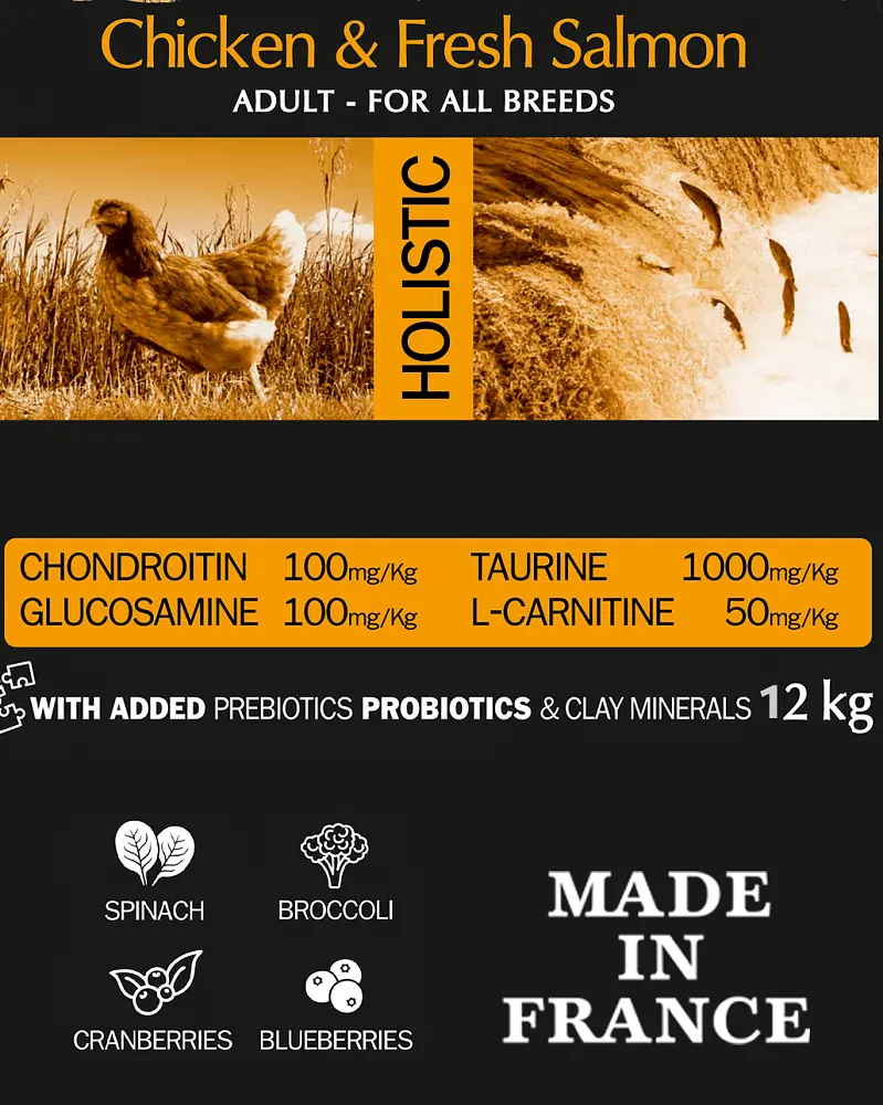 AMBROSIA Adult All Breeds (Курица, лосось)