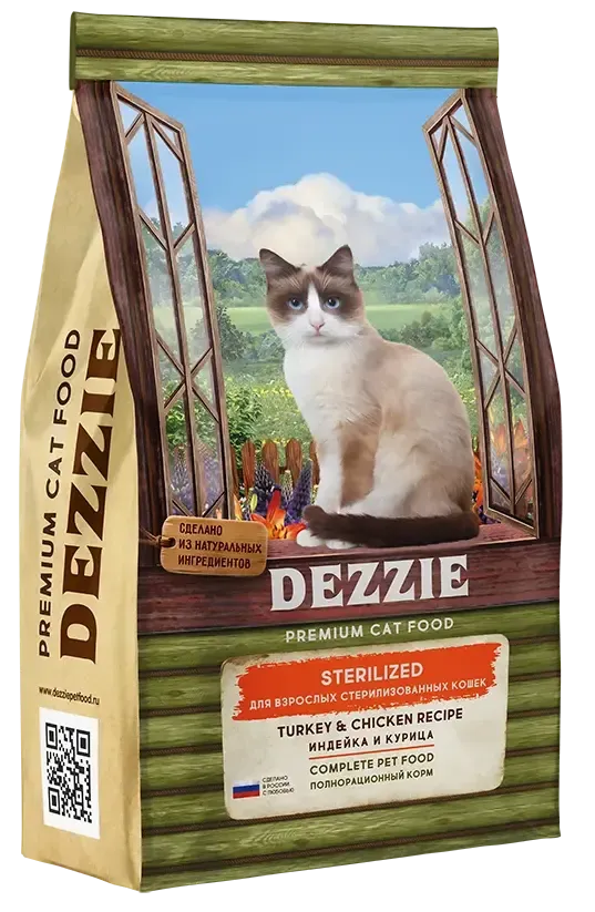 Dezzie Sterilized Cat (Индейка, курица)