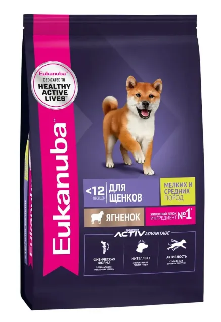 Eukanuba Puppy Small & Medium Breed (Ягненок)