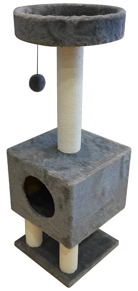 Cat House Когтеточка "Домик на ножках", 105 см, хлопок