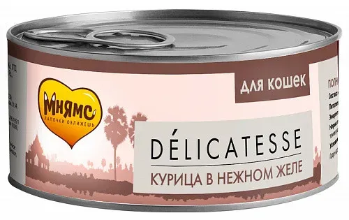 Мнямс Delicatesse Курица в нежном желе для кошек