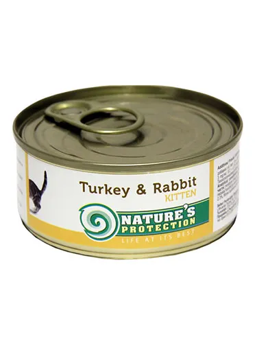 Nature"s Protection Kitten Turkey & Rabbit (Индейка, кролик) 100 гр