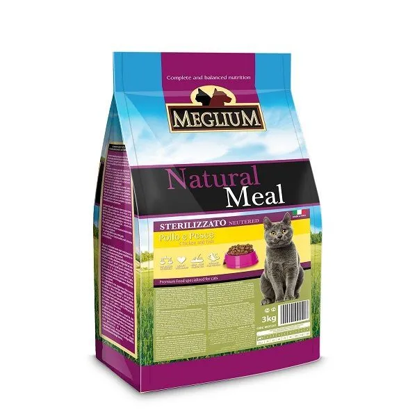 Корм Meglium Сat Neutered (Курица, рыба, говядина) для кошек