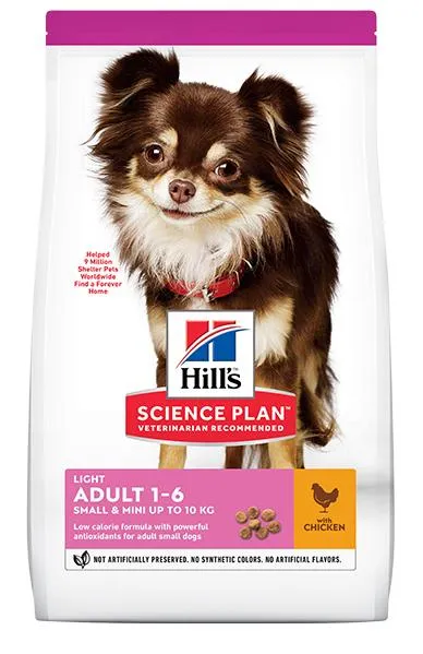 Корм Hill's Science Plan Light для собак мелких пород для поддержания здорового веса (курица)