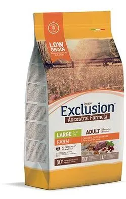 Exclusion Farm Adult Large Breed (Курица, утка и яйца) 12 кг