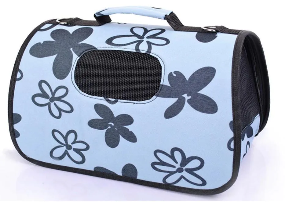 Котики Собачки сумка-переноска "Blue flowers"