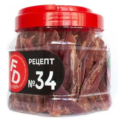 For Dogs Рецепт №34 - Полоски из мяса утки, 500 г