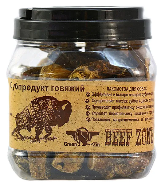 GreenQZin Сушеный говяжий пенис (малый)