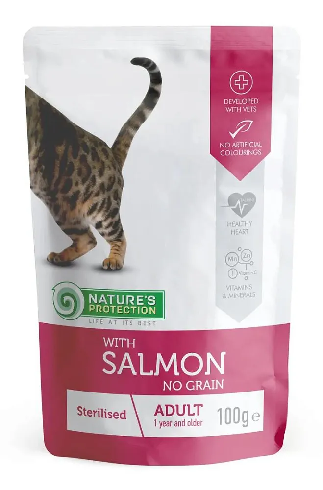 Nature's Protection Консервы Adult Sterilised (Лосось)