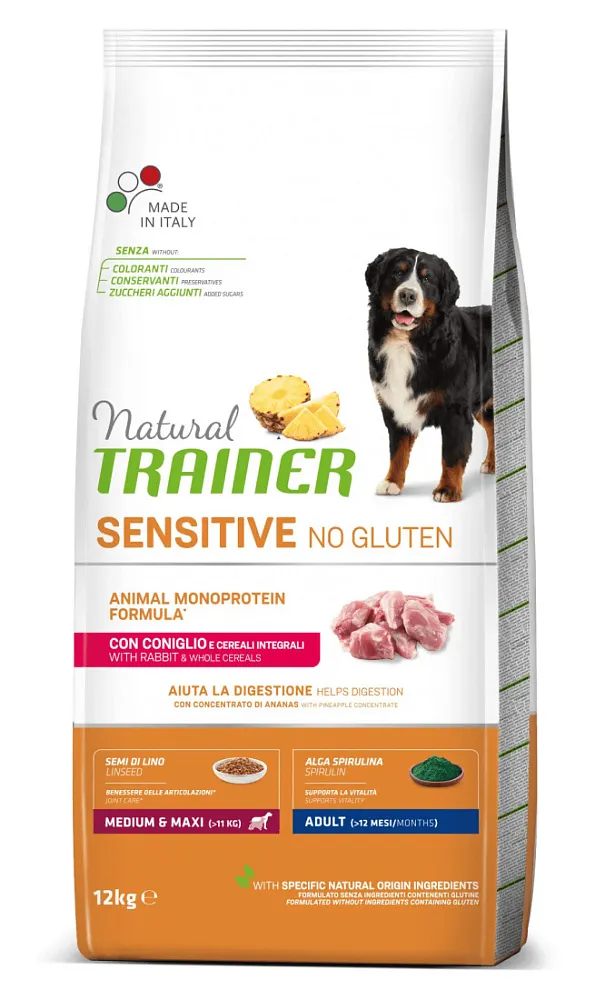 Trainer Natural Sensitive No Gluten Medium&Maxi Adult (Кролик)