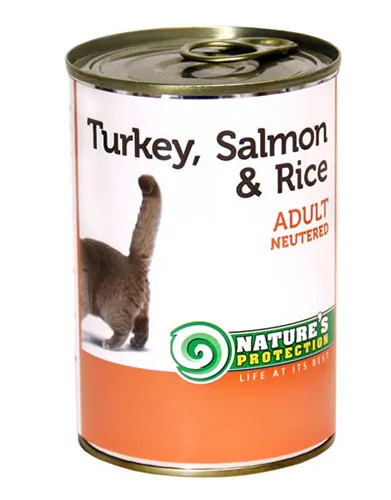 Nature's Protection Cat Neutered Turkey, Salmon & Rice