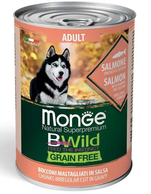 Monge BWild GF All Breeds Adult (Лосось, тыква, цукини)