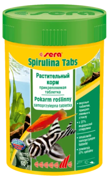 Sera Корм таблетки для всех рыб "Spirulina Tabs"
