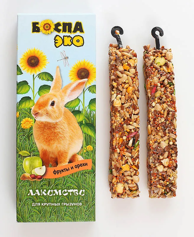 БОСПА ЭКО Палочки для крупных грызунов с фруктами и орехами