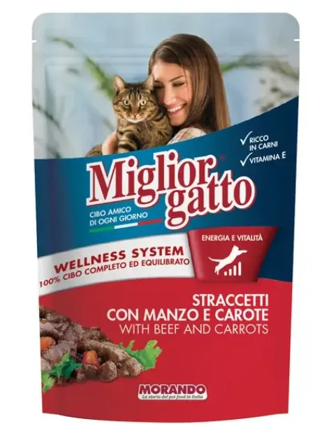 Miglior Gatto Кусочки в соусе (Говядина и морковь)