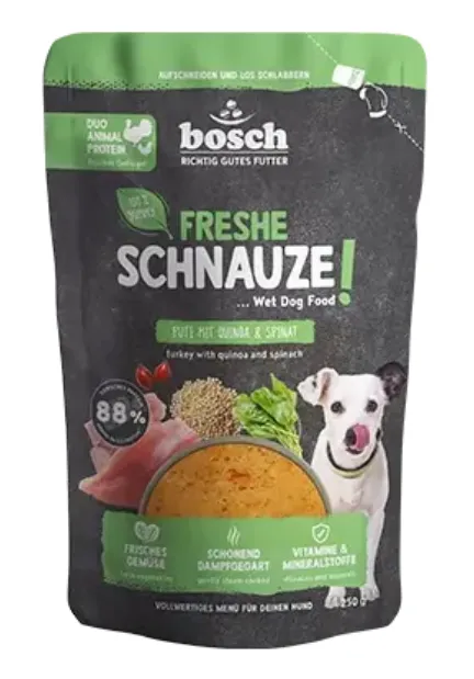Bosch Freshe Schnauze Индейка с киноа и шпинатом