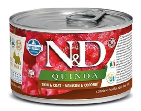 Консервы Farmina N&D Quinoa Dog Adult Mini (Оленина, кокос)