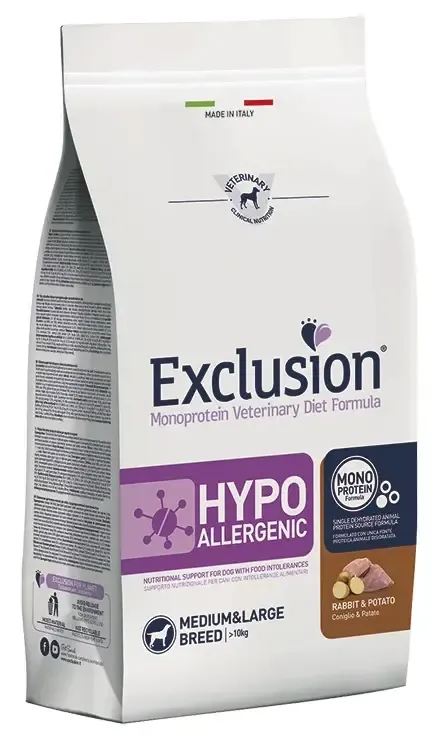 Exclusion Monoprotein VET Diet Hypoallergenic Medium & Large Breed (Кролик и картофель)