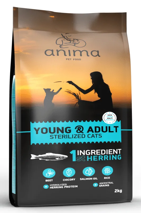 Anima Sterilized Cat & Kitten (Сельдь)