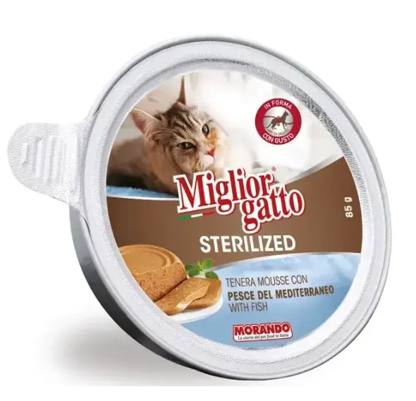  Miglior Gatto Sterilized Мусс со средиземноморской рыбой