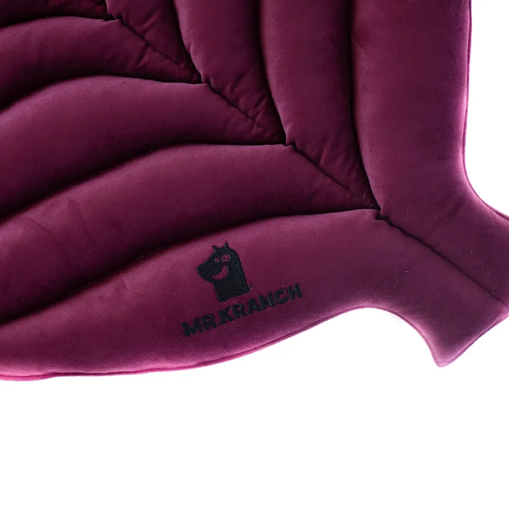 Mr.Kranch Лежанка Листочек, баклажановая