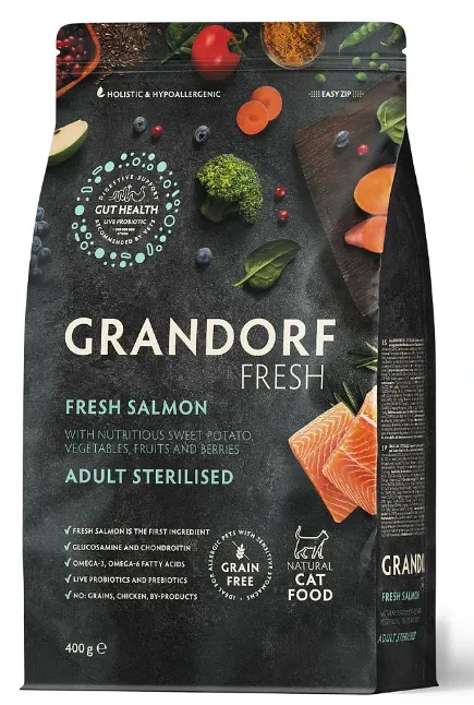 Grandorf Fresh Adult Sterilised (лосось с бататом)