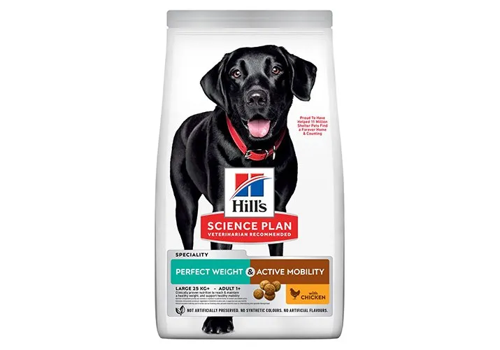 Корм Hill's Science Plan Perfect Weight & Active Mobility для собак крупных пород для снижения веса и поддержания подвижности (Курица)