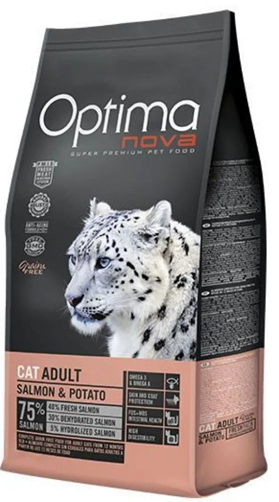 Корм Optima Nova Cat Adult (Лосось и картофель) для кошек