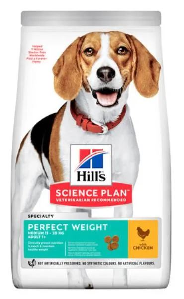 Корм Hill's Science Plan Perfect Weight для собак средних пород (курица)