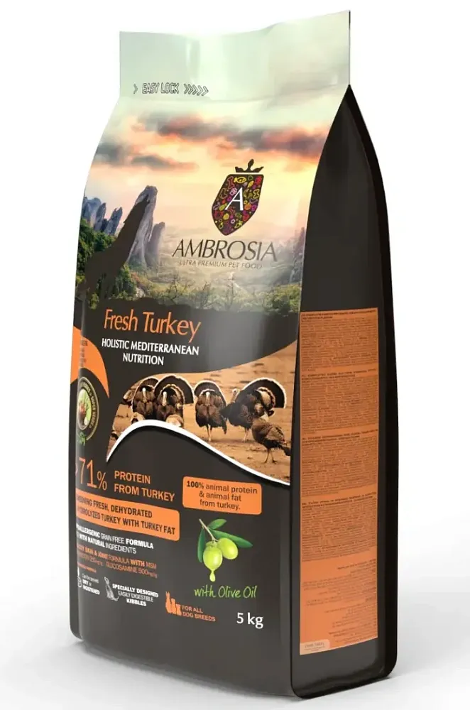 AMBROSIA Mediterranean Sterilised/Senior (Индейка)