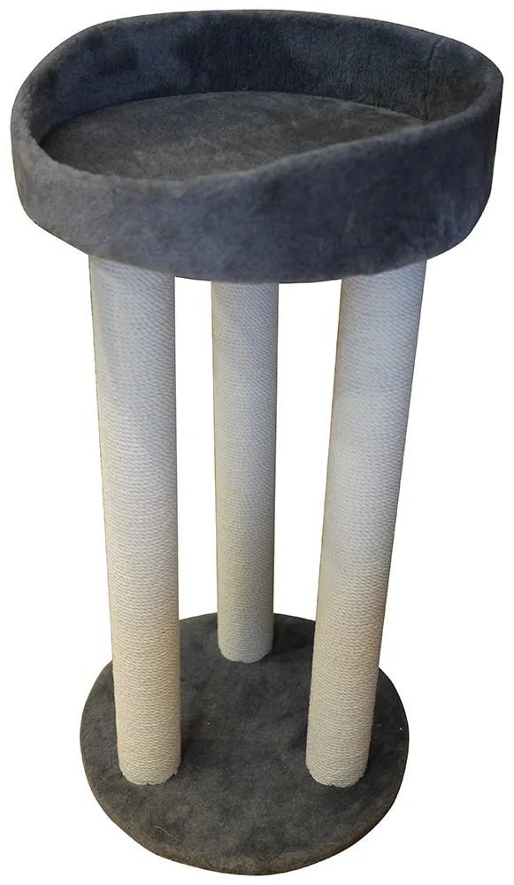 Cat House Когтеточка "Тринога с лежанкой" 85 см, хлопок