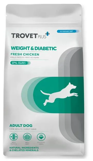 Trovet Plus Adult Dog Weight & Diabetic (Курица)