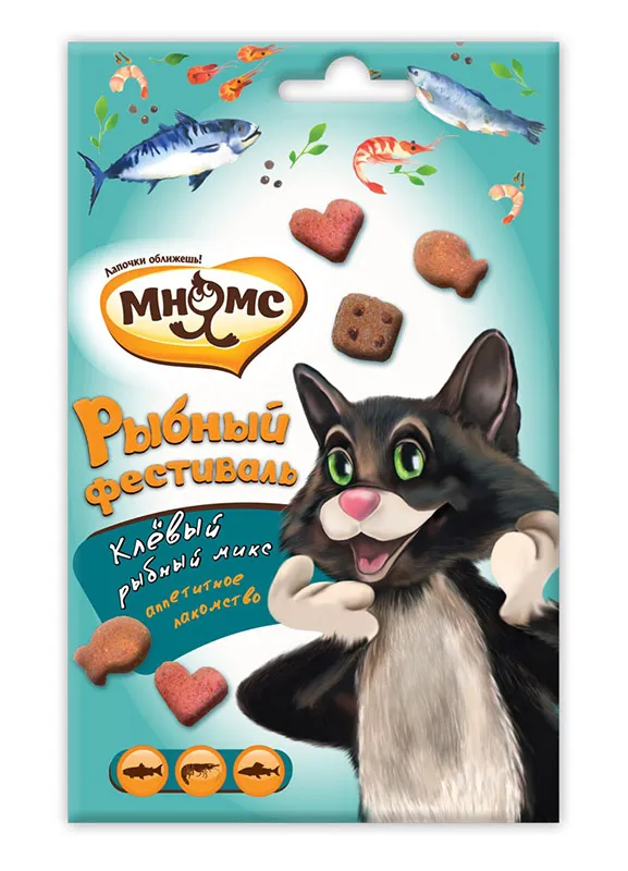 Лакомство Мнямс Микс "Рыбный фестиваль" 50 г