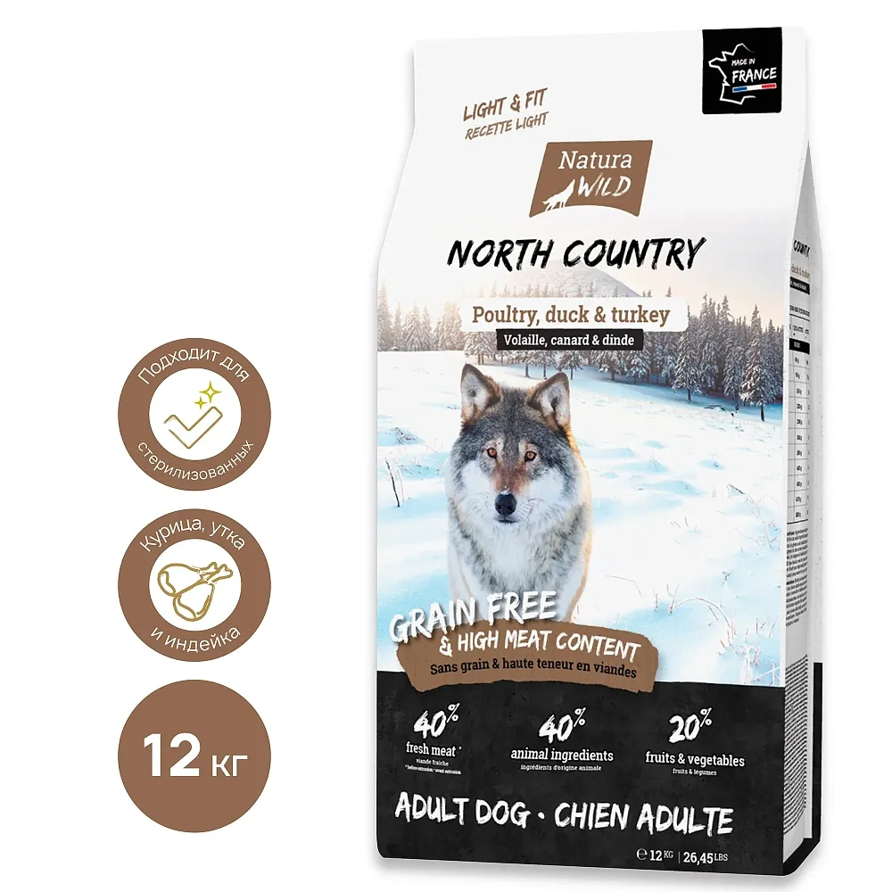 Natura Wild North Country (Курица, утка, индейка)
