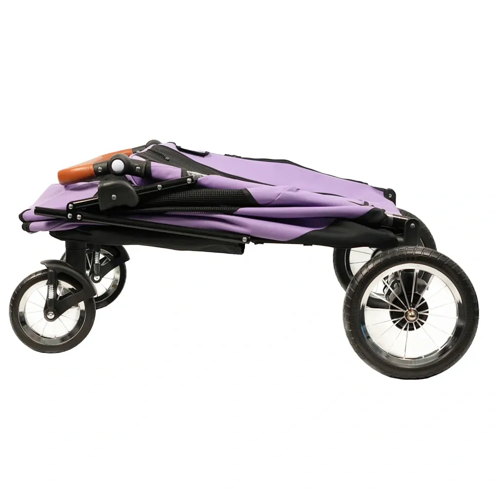 Mr.Kranch Коляска прогулочная для собак и кошек выставочная фиолетовая