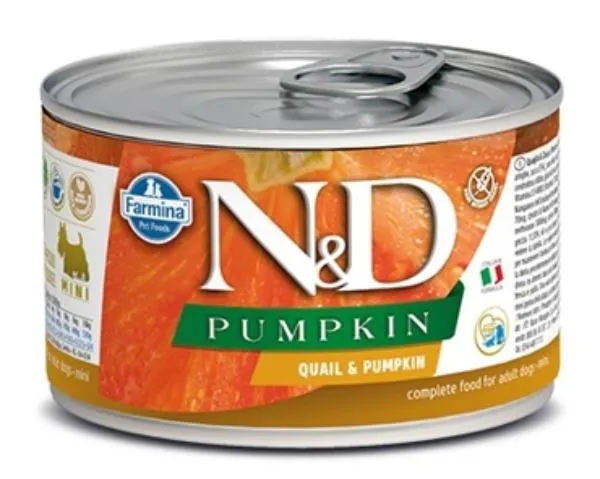 Консервы Farmina N&D Pumpkin Dog Adult Mini (Перепел, тыква)