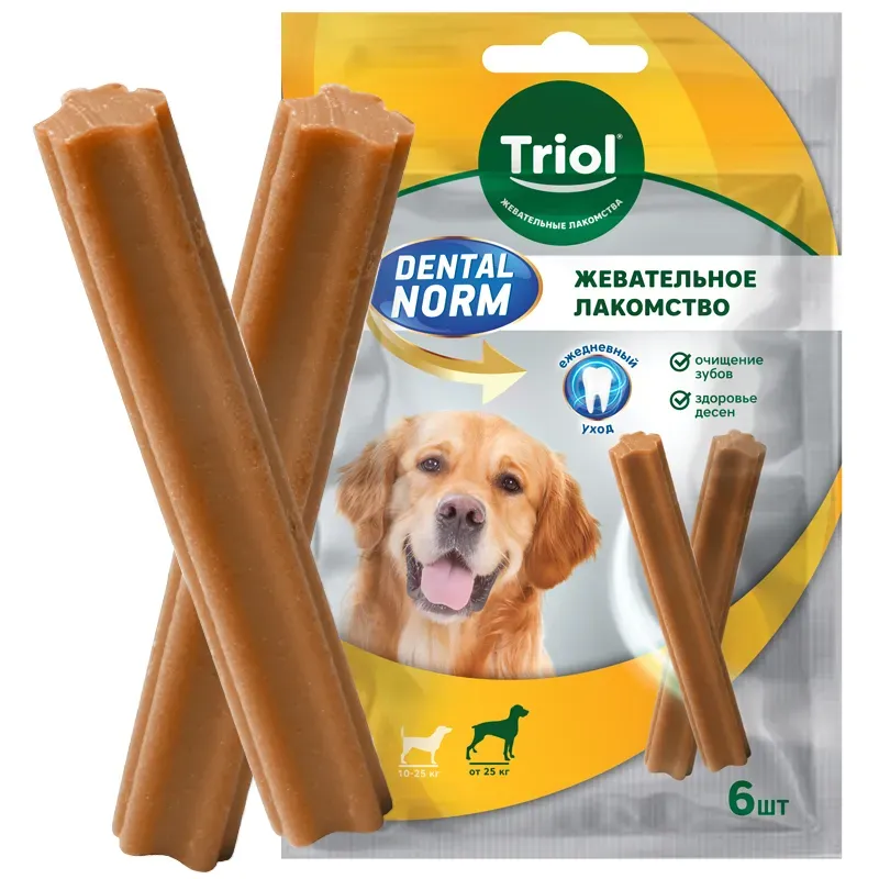 Triol DENTAL NORM Палочки жевательные для крупных пород